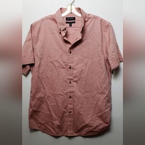 Sold Banana Republic Mens Shirt size 9 100% Cotton, Red